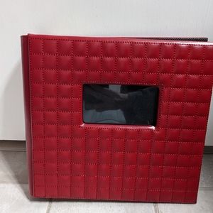Red Leather Photo Album